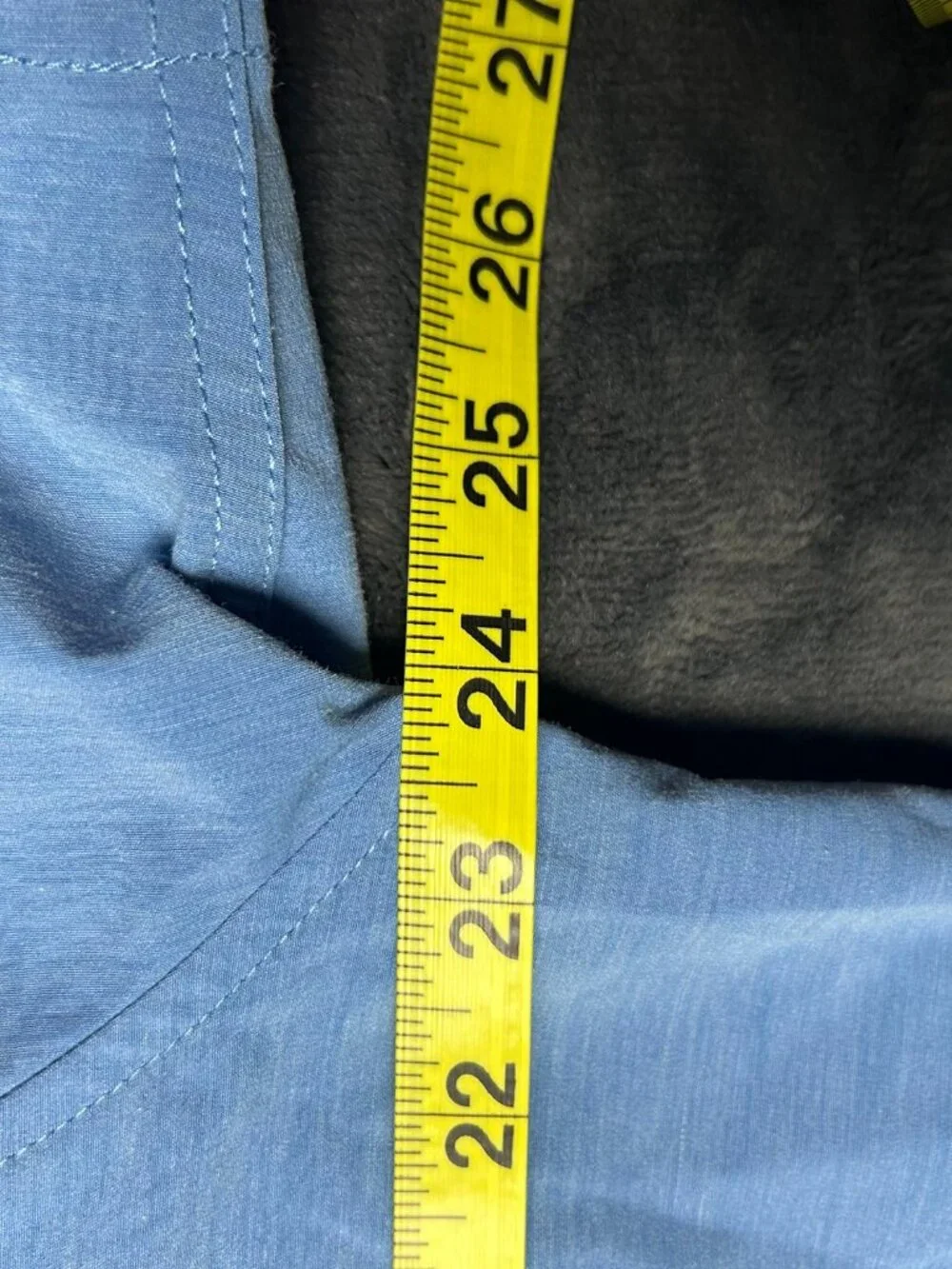 Huk Fishing Short Sleeve Button Shirt Xl Blue Polyester Cotton Spandex Stretch - Picture 5 of 7
